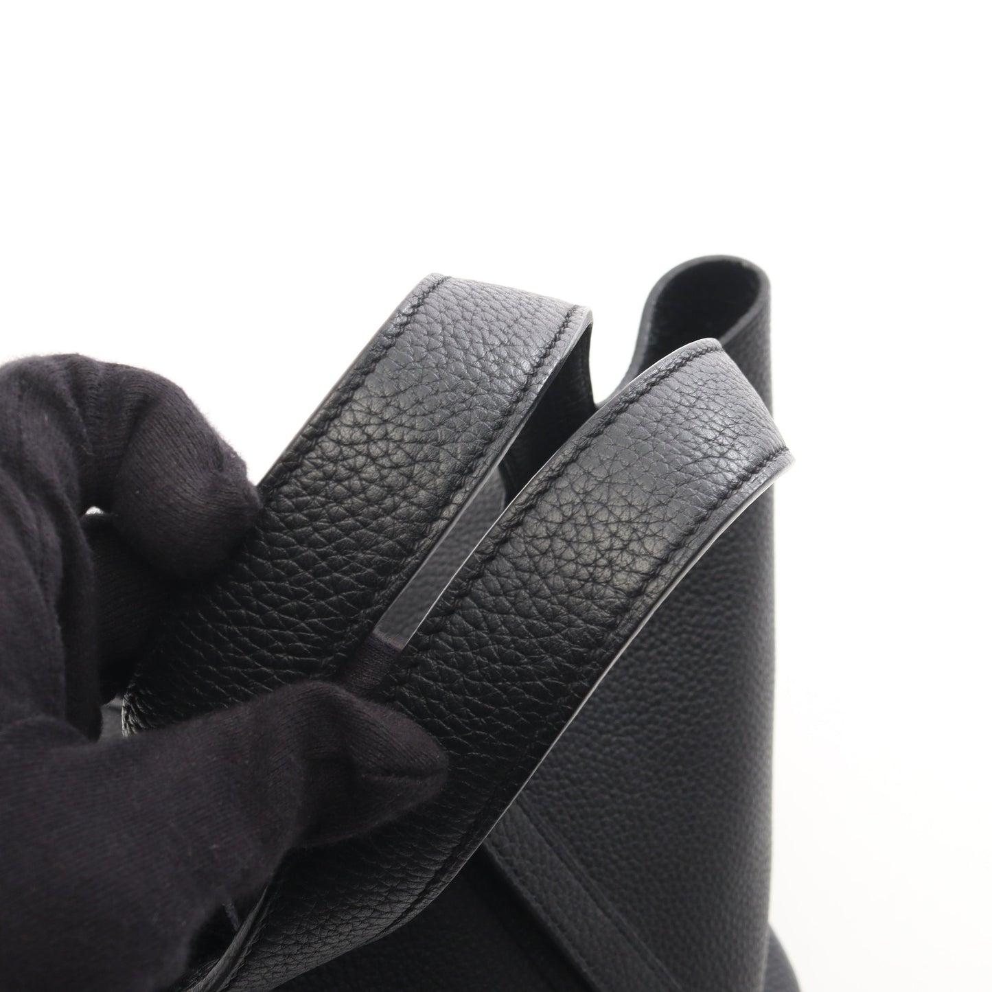 ピコタンロックPM ハンドバッグ トリヨンクレマンス ブラック ゴールド金具 C刻印 エルメス