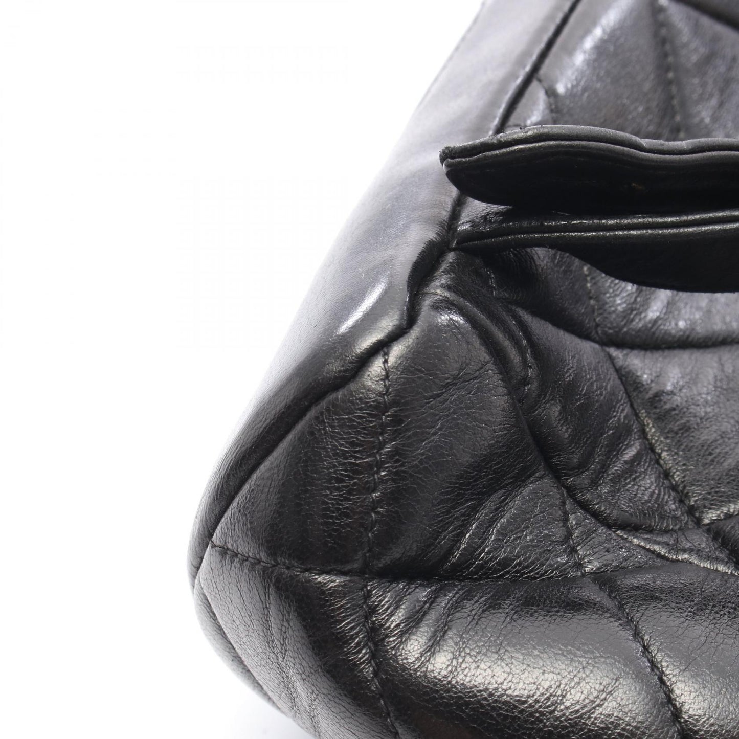 マトラッセ ターンロック チェーン バックパック リュックサック ラムスキン ブラック ゴールド金具 シャネル バッグ CHANEL