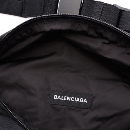 エクスプローラー ベルトバッグ XXL ボディバッグ ウエストバッグ キャンバス ブラック バレンシアガ バッグ BALENCIAGA
