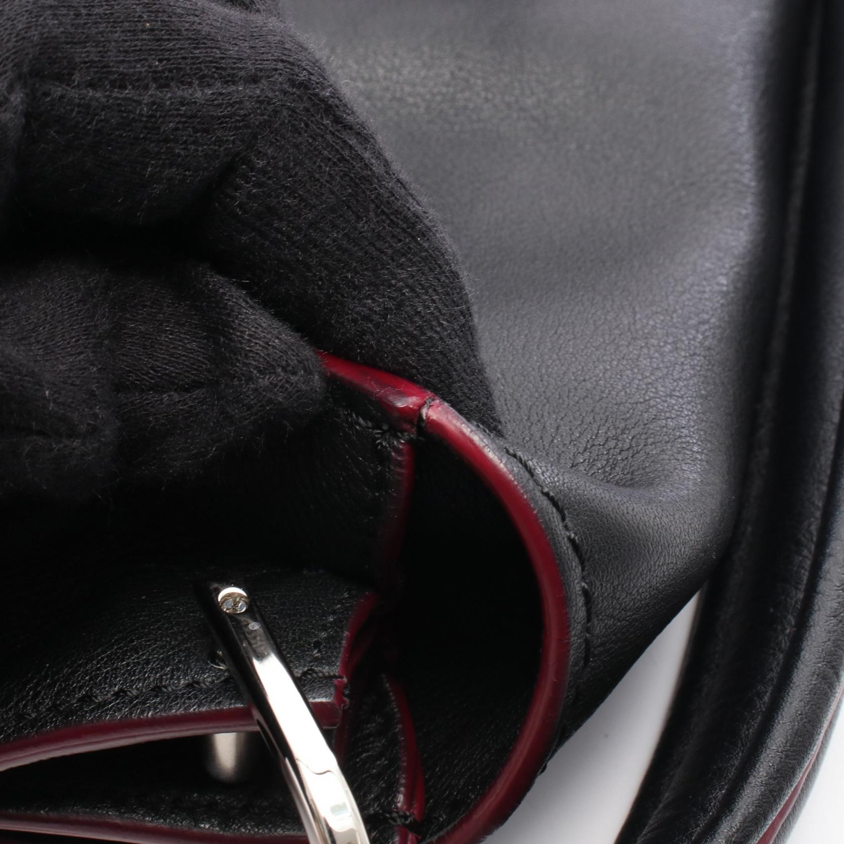 ダブルT 2WAY ハンドバッグ レザー ブラック トッズ バッグ TOD'S