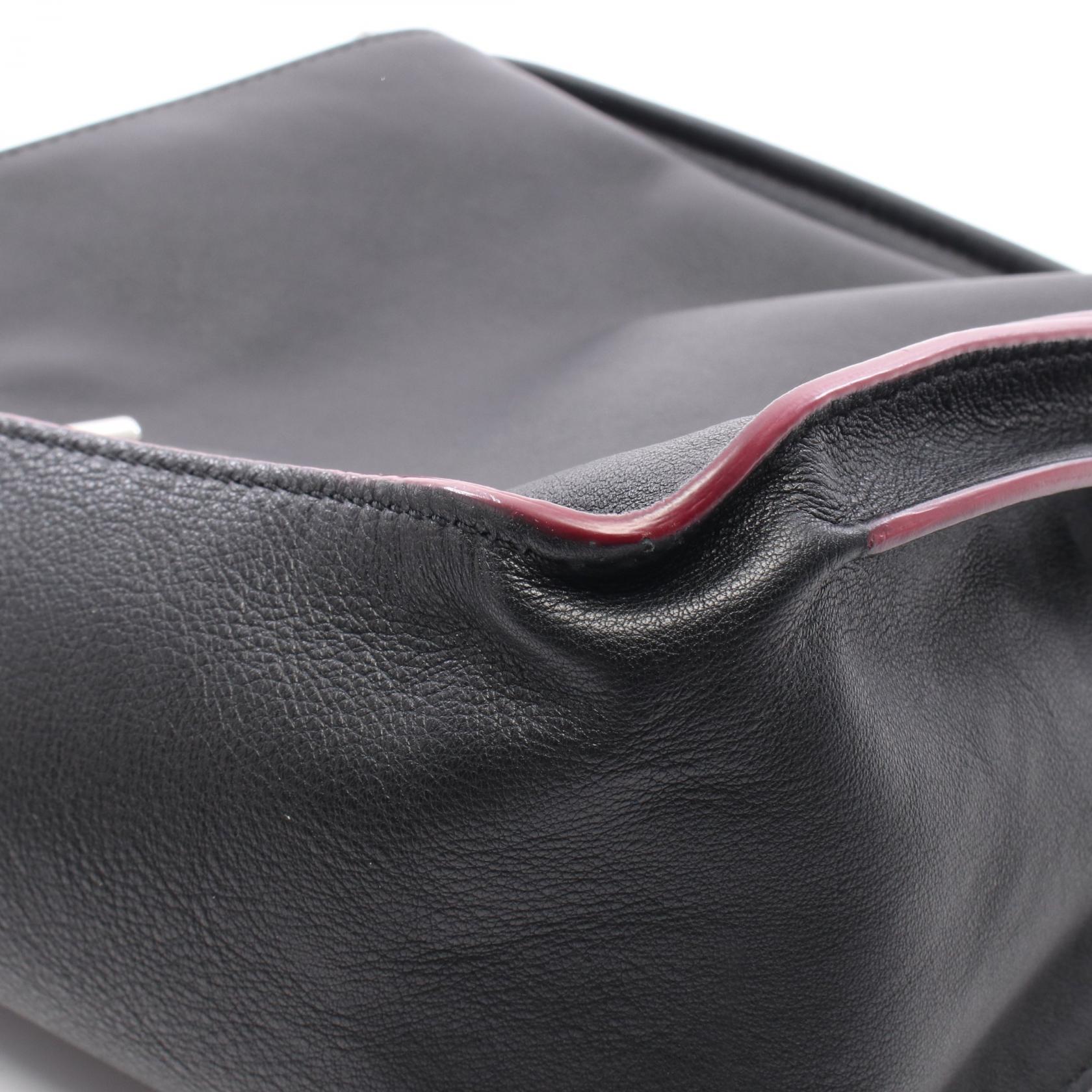 ダブルT 2WAY ハンドバッグ レザー ブラック トッズ バッグ TOD'S