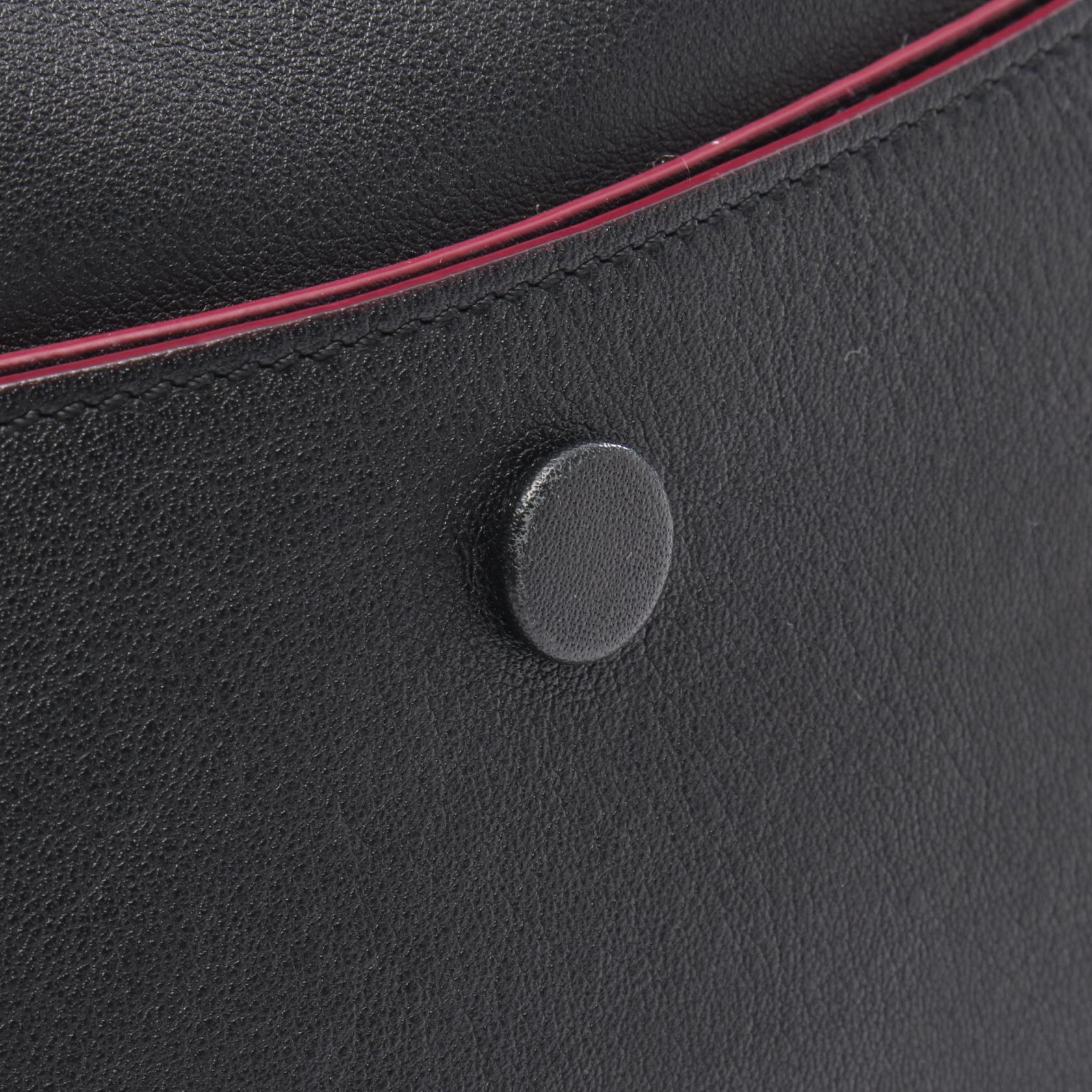 ダブルT 2WAY ハンドバッグ レザー ブラック トッズ バッグ TOD'S