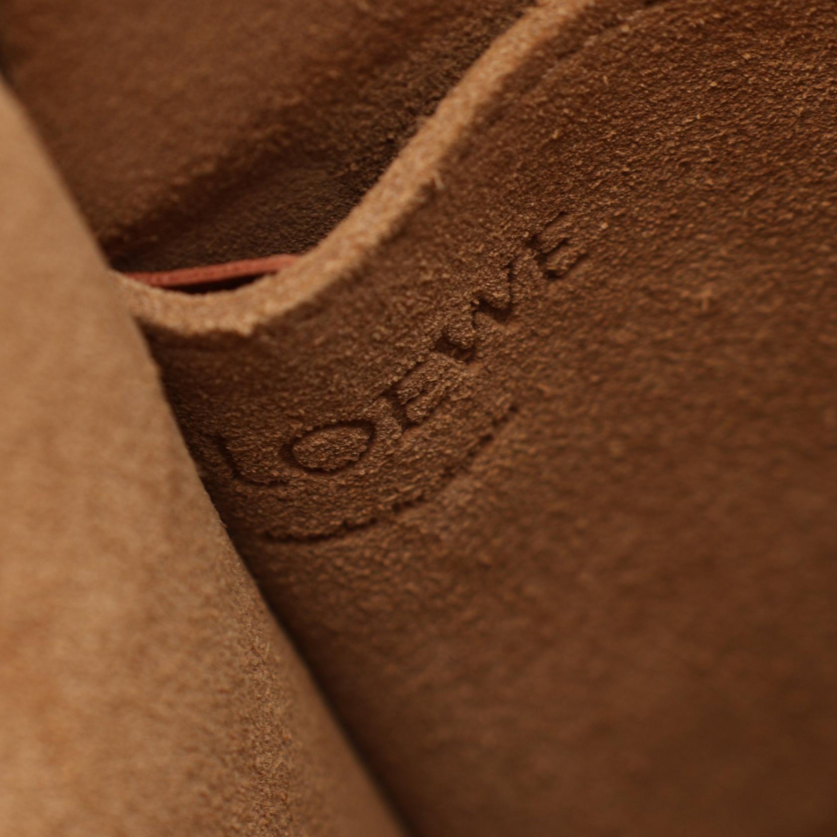 GATE ゲート バケット ショルダーバッグ レザー ラフィア ブラック ブラウン ベージュ ロエベ バッグ LOEWE