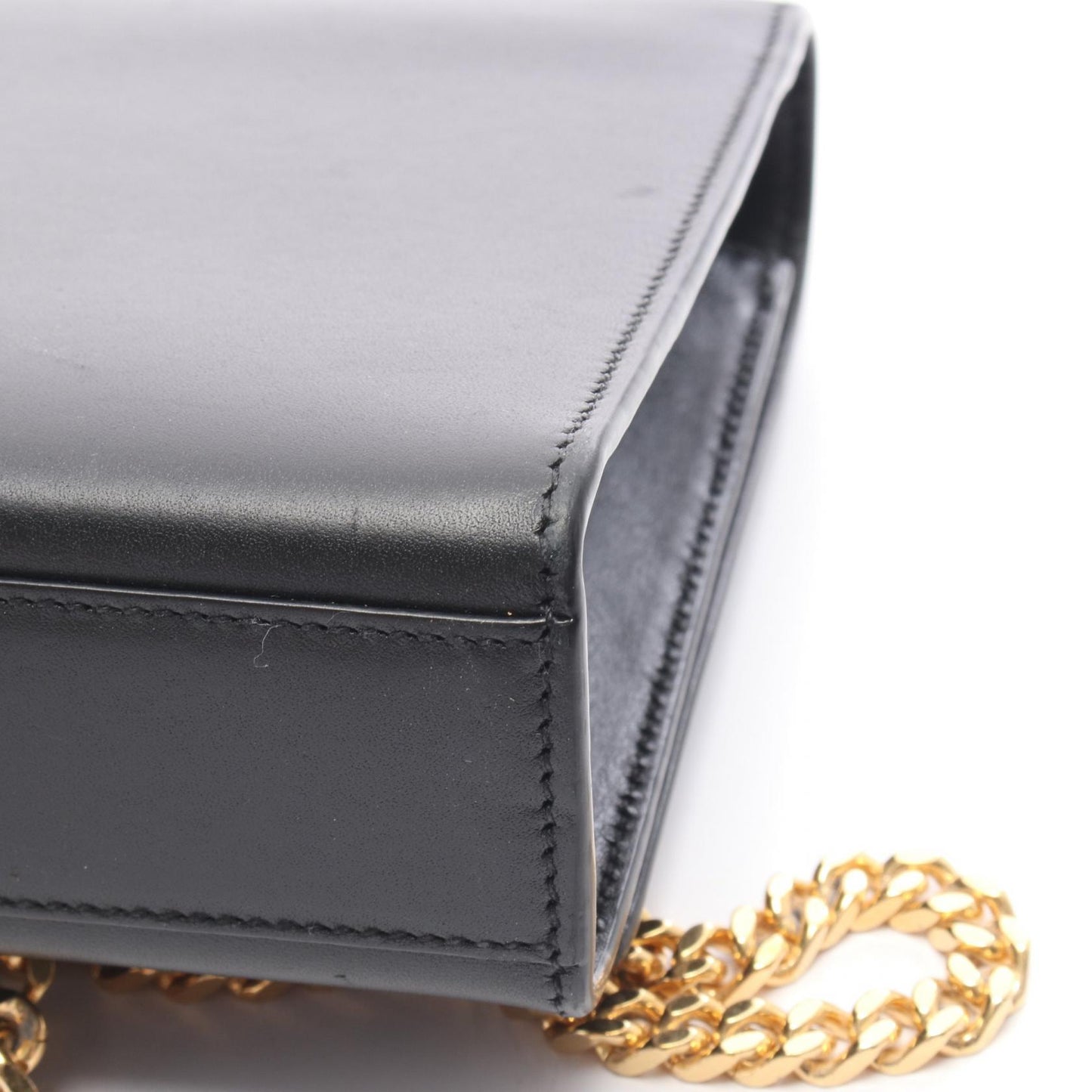 ケイト モノグラム チェーンショルダーバッグ レザー ブラック サンローランパリ バッグ SAINT LAURENT PARIS
