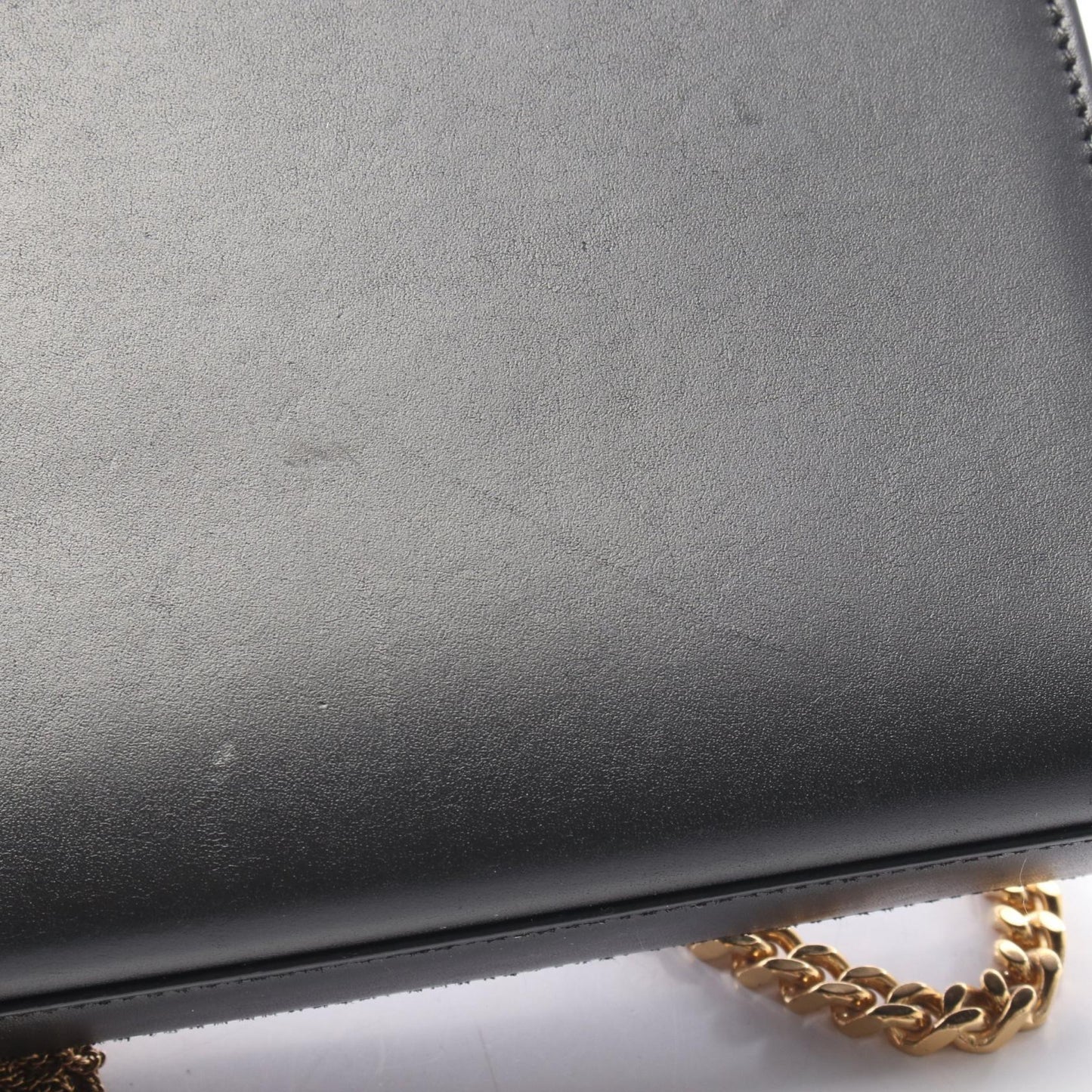 ケイト モノグラム チェーンショルダーバッグ レザー ブラック サンローランパリ バッグ SAINT LAURENT PARIS