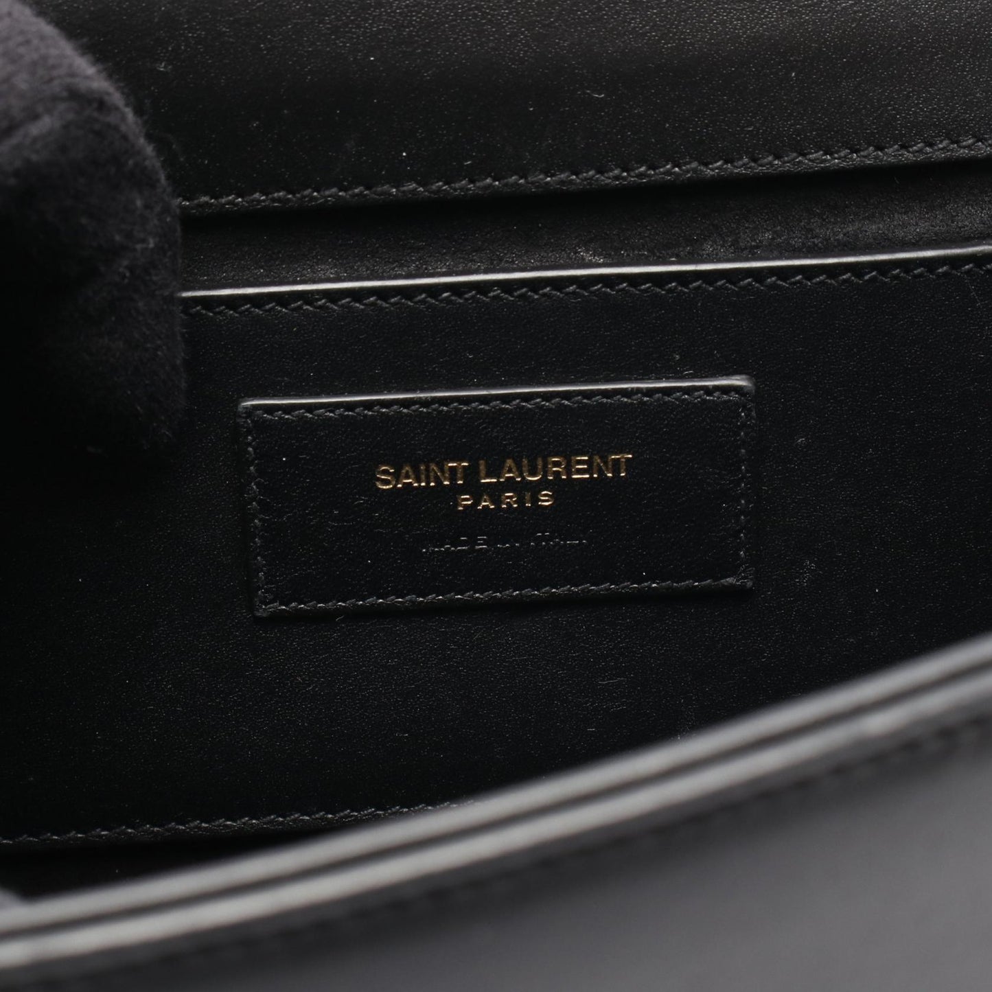 ケイト モノグラム チェーンショルダーバッグ レザー ブラック サンローランパリ バッグ SAINT LAURENT PARIS
