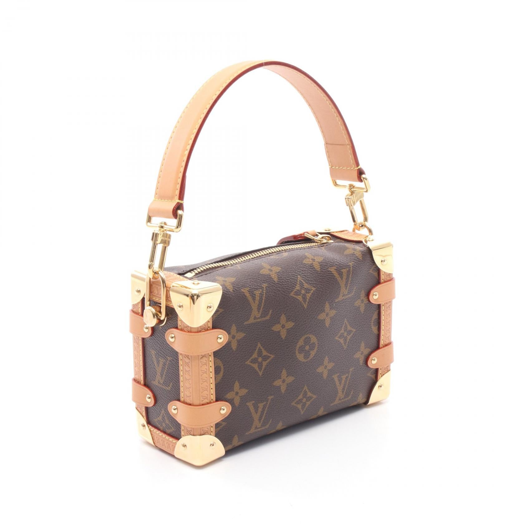 サイドトランクPM モノグラム 2WAY ハンドバッグ PVC レザー ブラウン ルイヴィトン バッグ LOUIS VUITTON