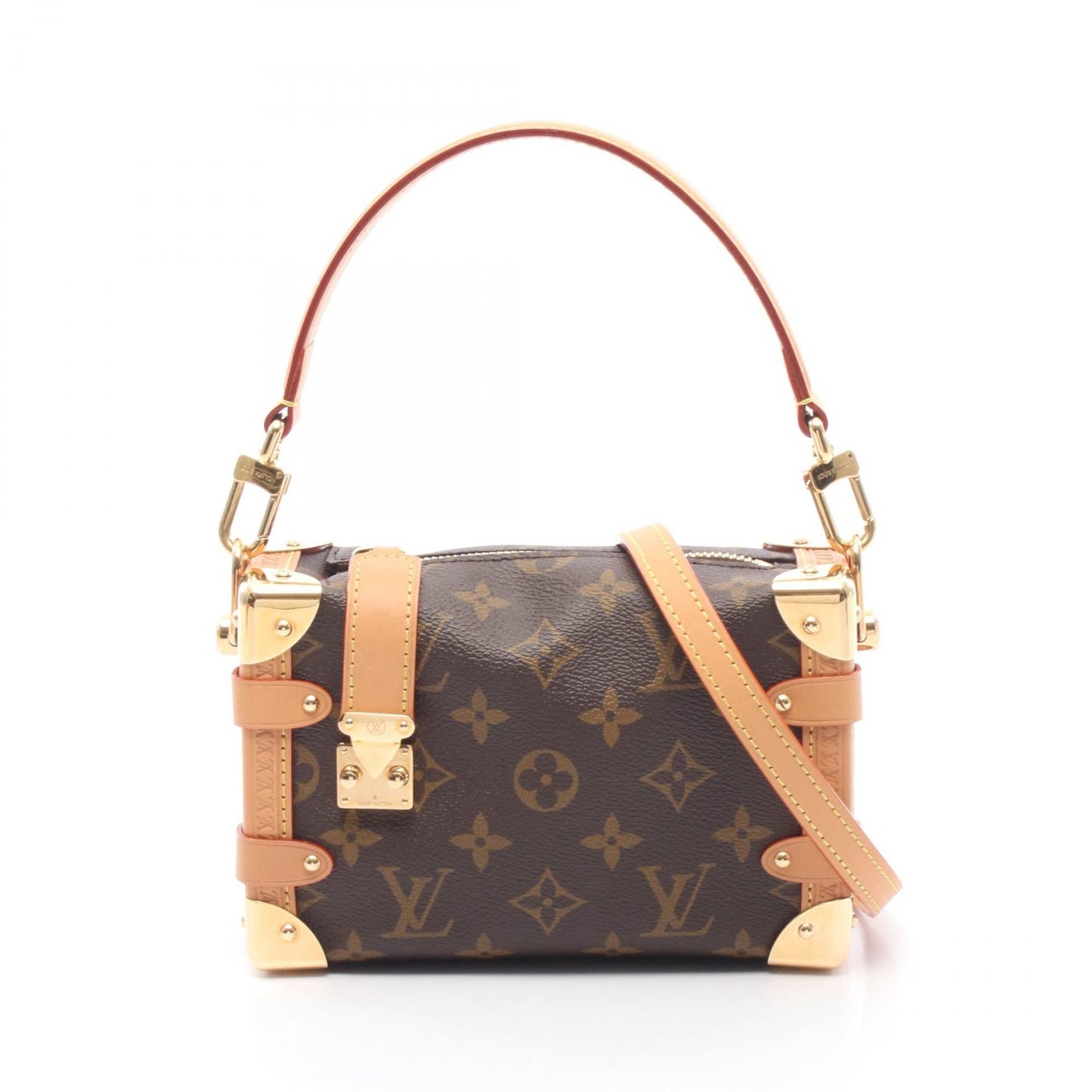 サイドトランクPM モノグラム 2WAY ハンドバッグ PVC レザー ブラウン ルイヴィトン バッグ LOUIS VUITTON