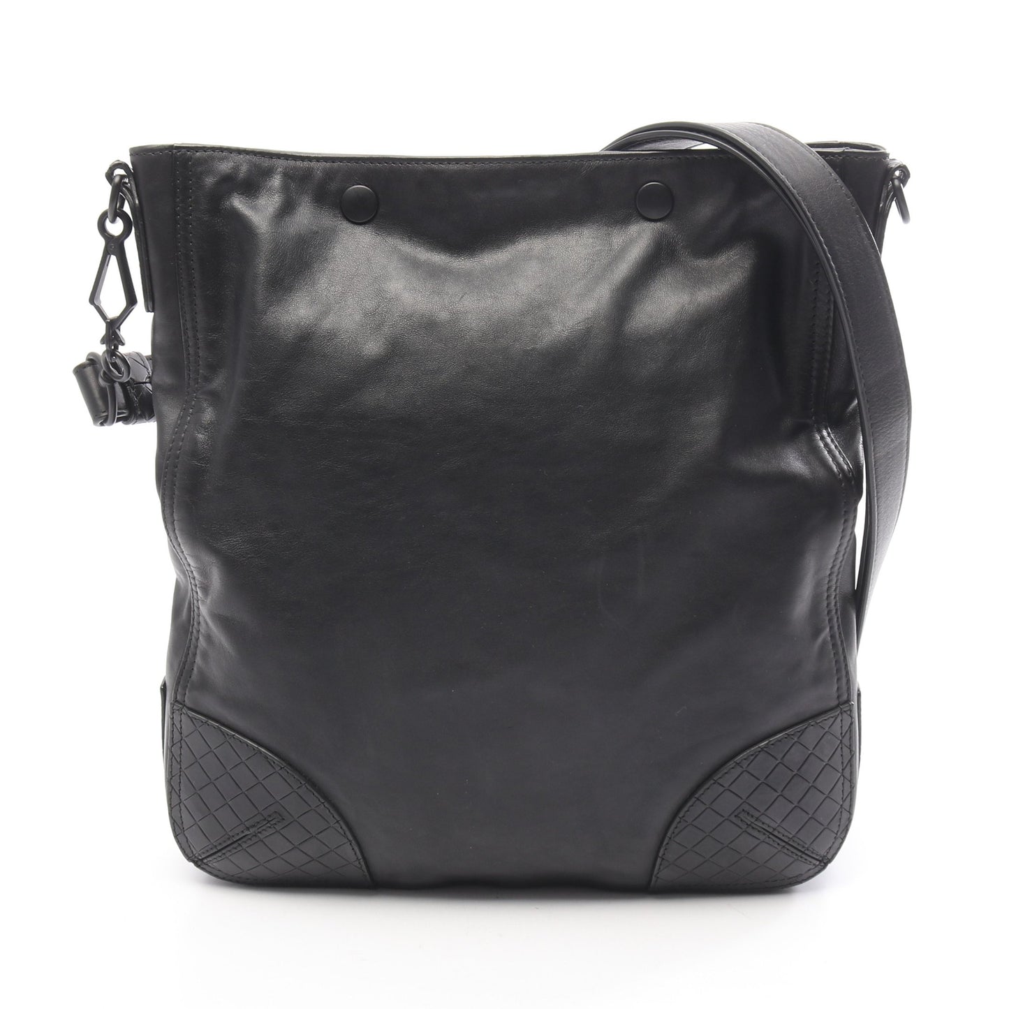 スコルピート ショルダーバッグ レザー ブラック ボッテガヴェネタ バッグ BOTTEGA VENETA