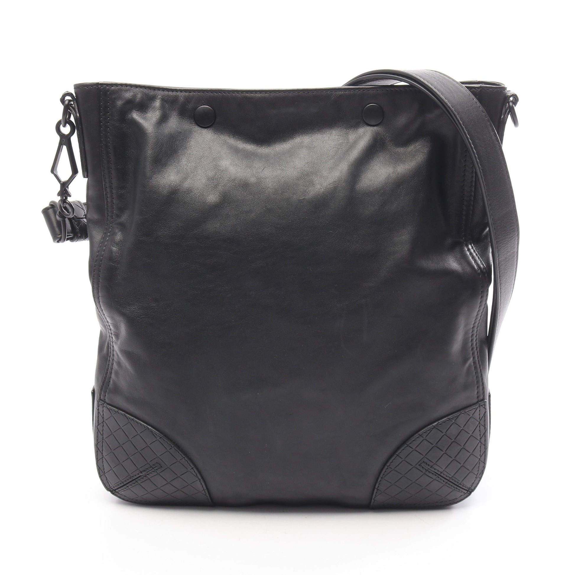 スコルピート ショルダーバッグ レザー ブラック ボッテガヴェネタ バッグ BOTTEGA VENETA