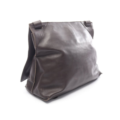イントレチャート メッセンジャーバッグ ショルダーバッグ レザー ダークブラウン ボッテガヴェネタ バッグ BOTTEGA VENETA