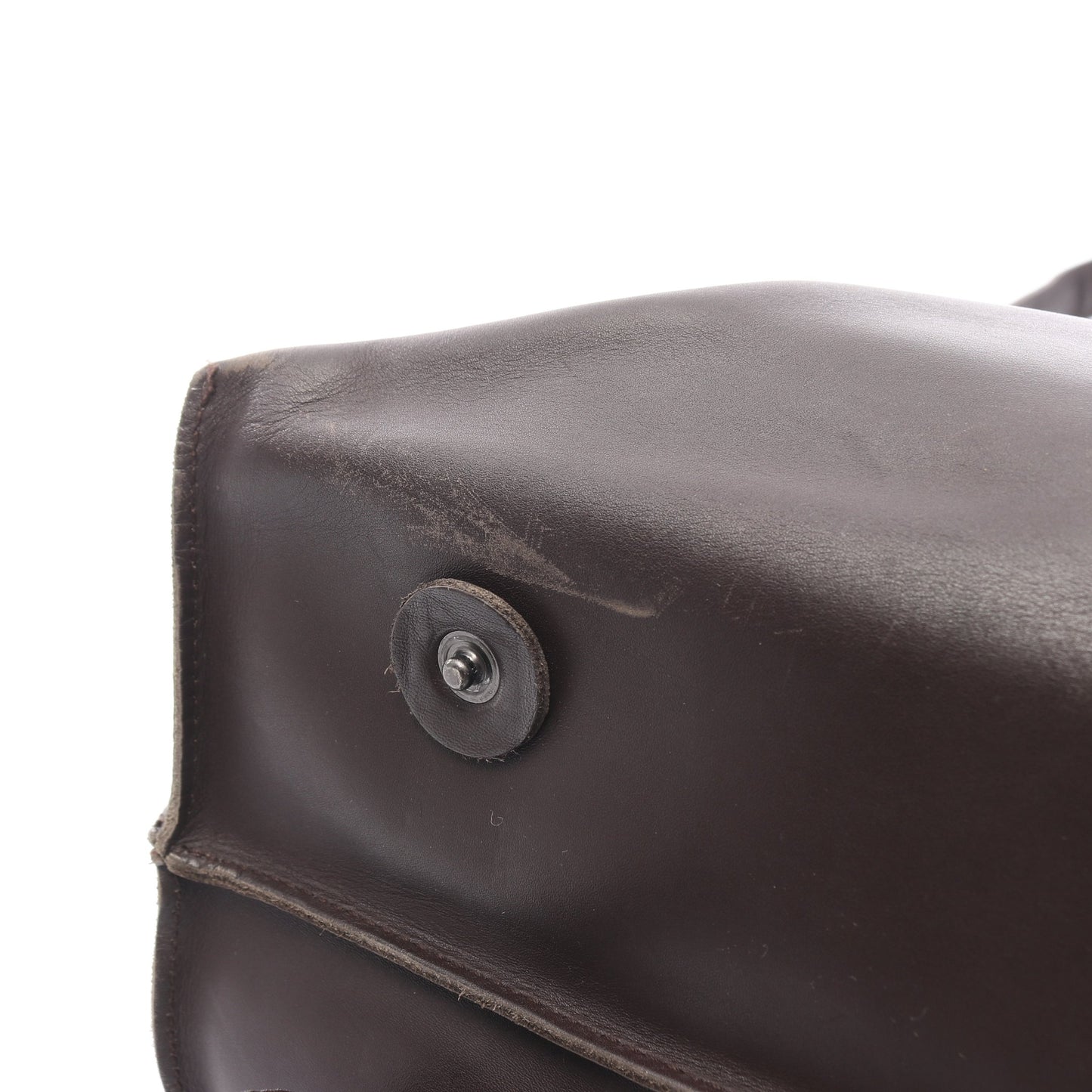 イントレチャート メッセンジャーバッグ ショルダーバッグ レザー ダークブラウン ボッテガヴェネタ バッグ BOTTEGA VENETA