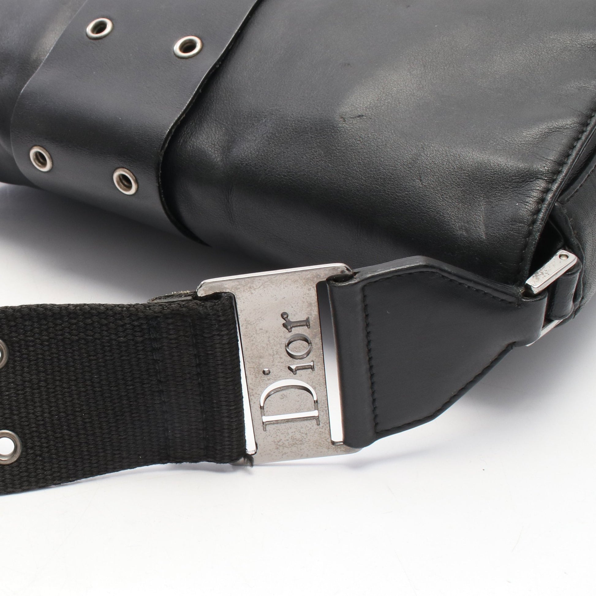 ストリートシック ショルダーバッグ レザー ブラック クリスチャンディオール バッグ Christian Dior