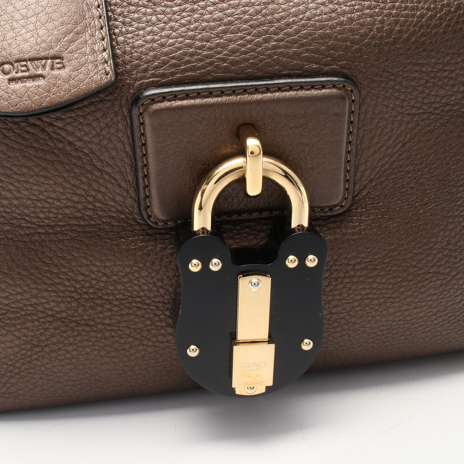 カリエGM ハンドバッグ トートバッグ レザー ブロンズ ロエベ バッグ LOEWE