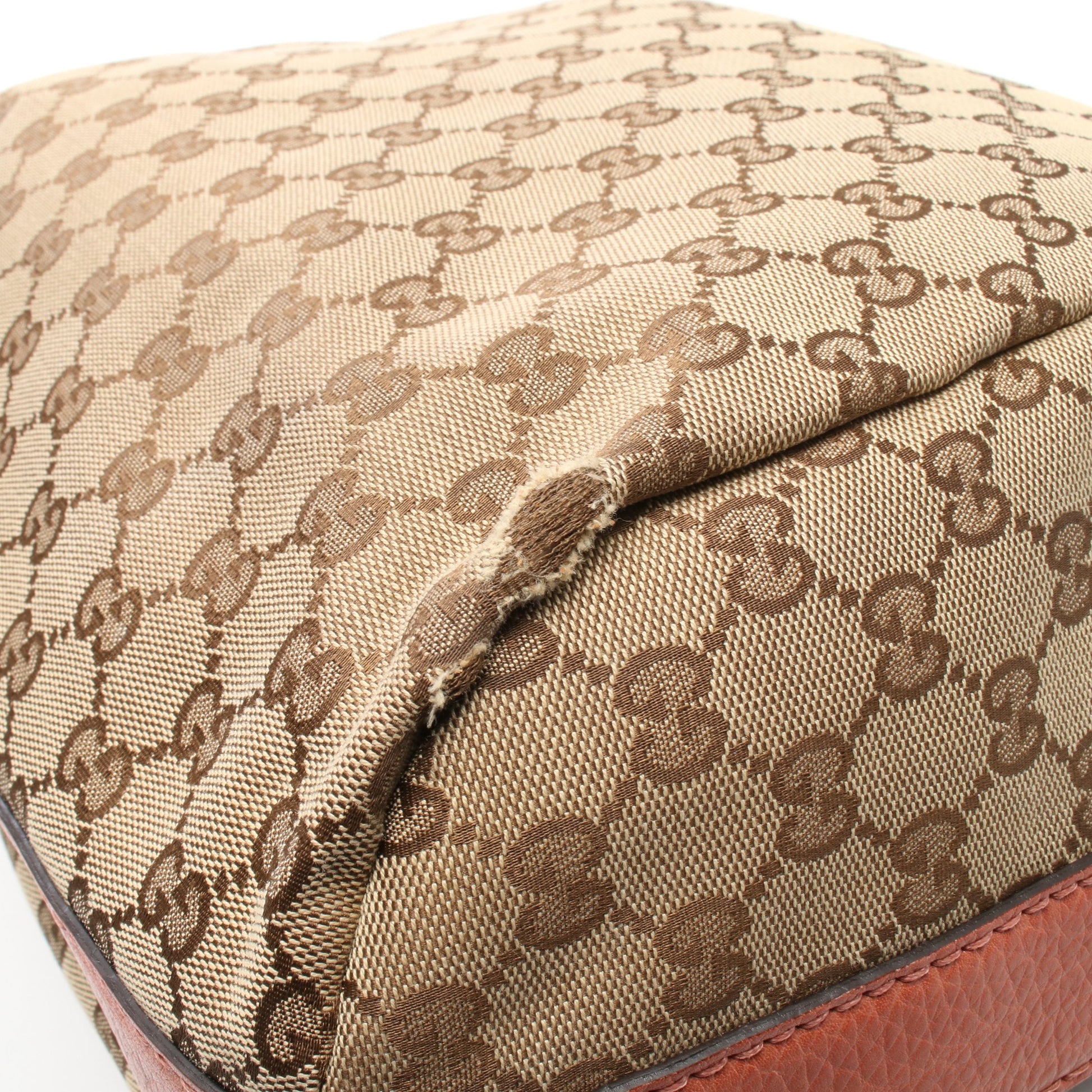GGキャンバス ワンショルダーバッグ キャンバス レザー ベージュ ピンク グッチ バッグ GUCCI