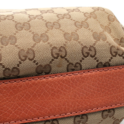GGキャンバス ワンショルダーバッグ キャンバス レザー ベージュ ピンク グッチ バッグ GUCCI