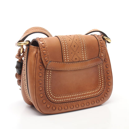 バンブー スナッフルビット タッセル ショルダーバッグ レザー ライトブラウン グッチ バッグ GUCCI
