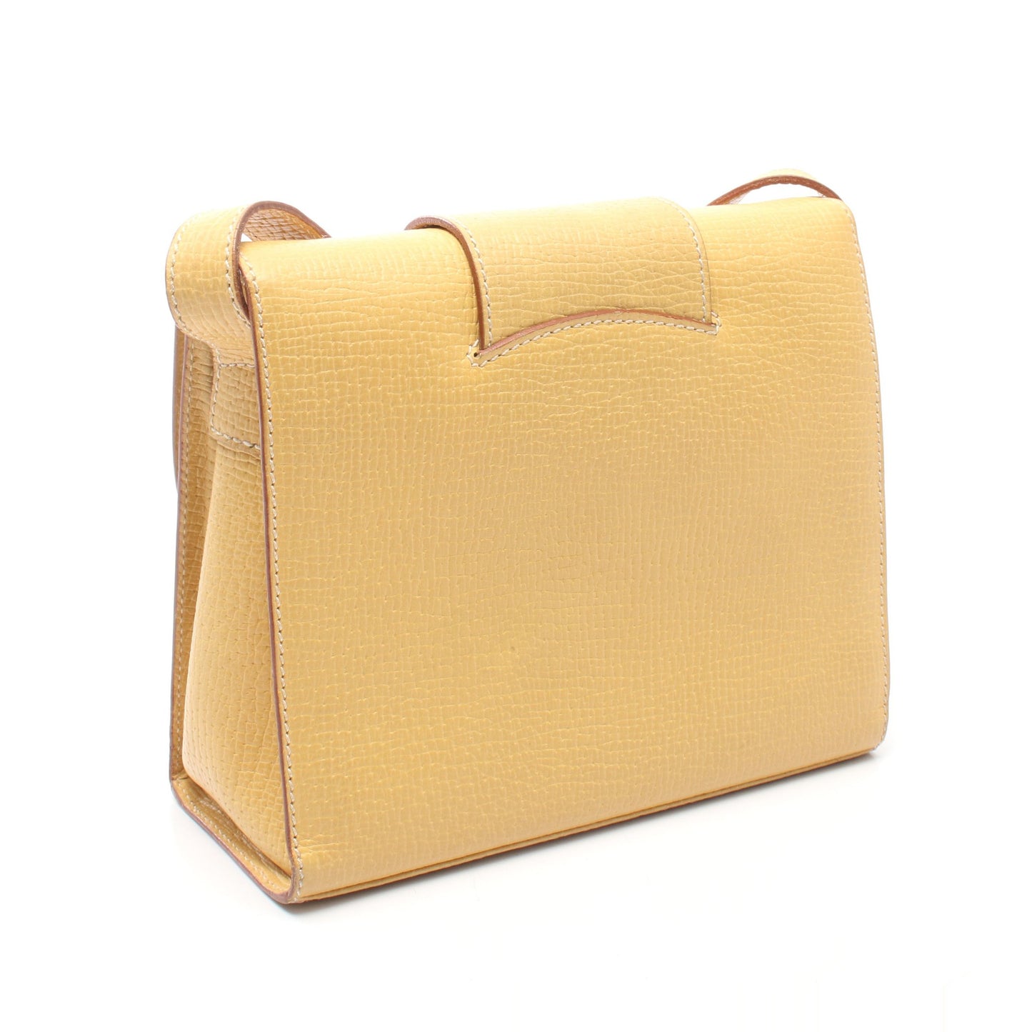 ターンロック ショルダーバッグ レザー イエロー ロエベ バッグ LOEWE