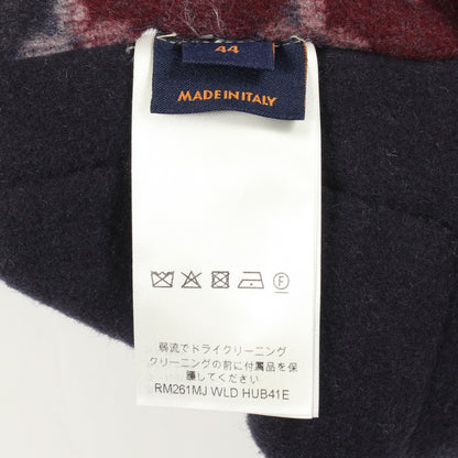 モノグラム ダブルフェイス リバーシブル ワークウェア ブルゾン ウール カシミヤ シルク ダークネイビー レッド ルイヴィトン