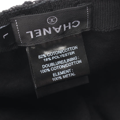 ツイード キャスケット 帽子 コットン ブラック シャネル 財布・小物 CHANEL