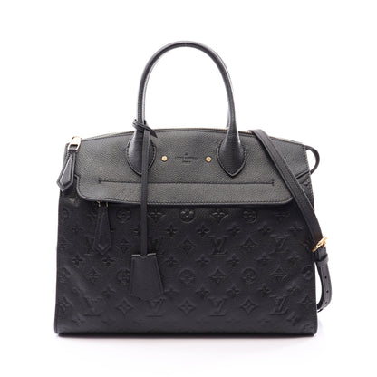 ポンヌフGM モノグラムアンプラント ノワール 2WAY ハンドバッグ レザー ブラック ルイヴィトン バッグ LOUIS VUITTON