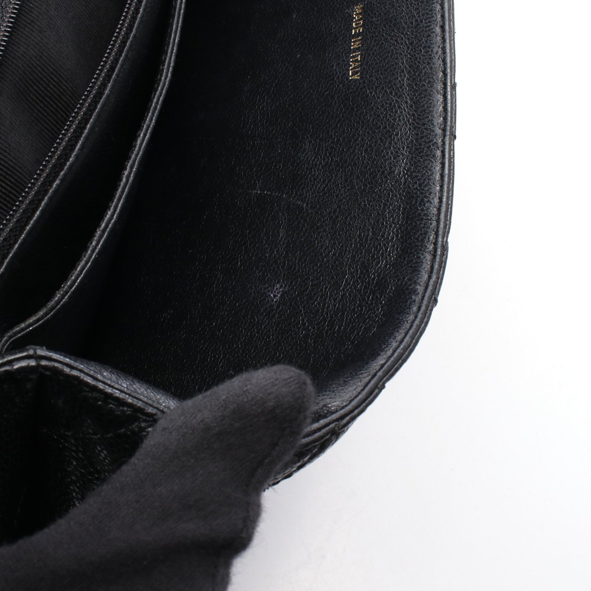 マトラッセ ハンドバッグ キャビアスキン ブラック ゴールド金具 シャネル バッグ CHANEL