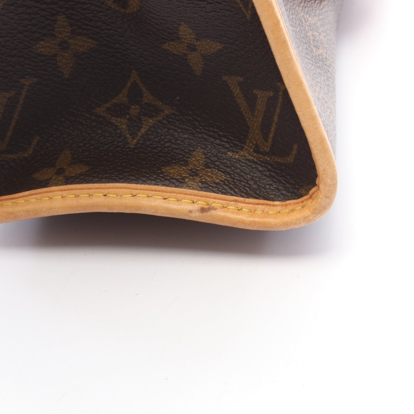 ポパンクール モノグラム ハンドバッグ PVC レザー ブラウン ルイヴィトン バッグ LOUIS VUITTON
