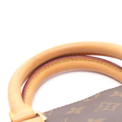 ポパンクール モノグラム ハンドバッグ PVC レザー ブラウン ルイヴィトン バッグ LOUIS VUITTON