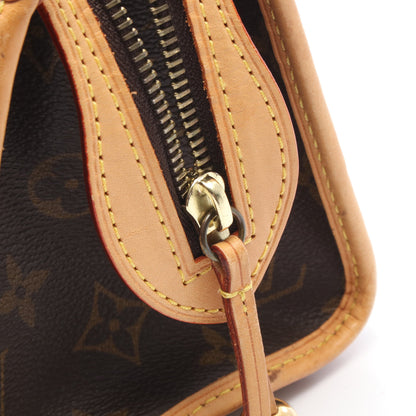 ポパンクール モノグラム ハンドバッグ PVC レザー ブラウン ルイヴィトン バッグ LOUIS VUITTON