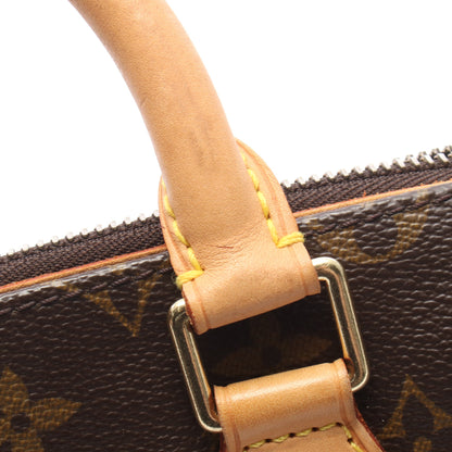 ポパンクール モノグラム ハンドバッグ PVC レザー ブラウン ルイヴィトン バッグ LOUIS VUITTON