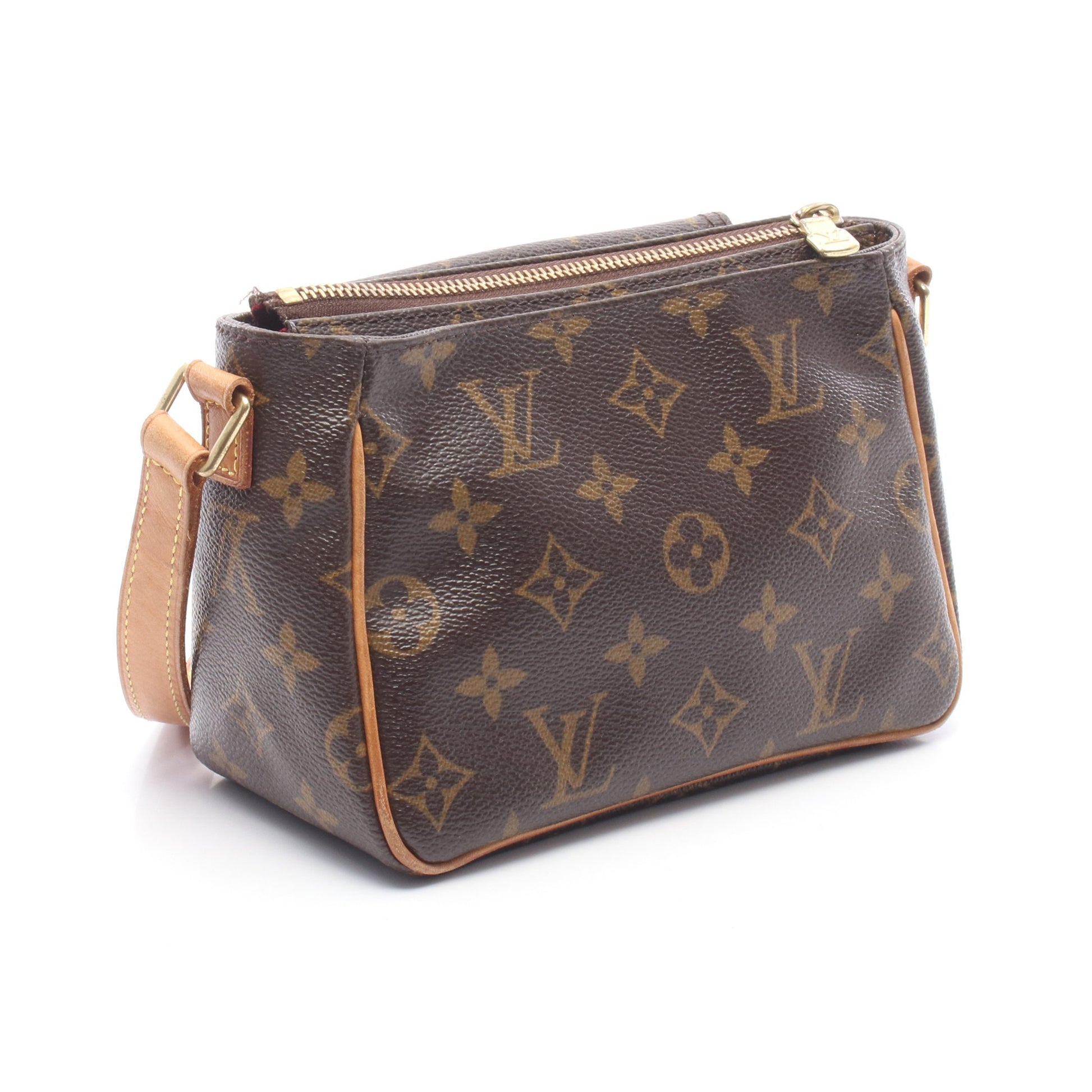 ヴィバシテPM モノグラム ショルダーバッグ PVC レザー ブラウン ルイヴィトン バッグ LOUIS VUITTON
