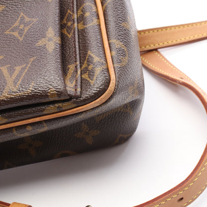 ヴィバシテPM モノグラム ショルダーバッグ PVC レザー ブラウン ルイヴィトン バッグ LOUIS VUITTON