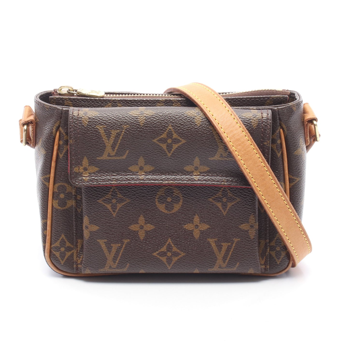 ヴィバシテPM モノグラム ショルダーバッグ PVC レザー ブラウン ルイヴィトン バッグ LOUIS VUITTON