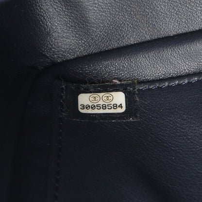 CCフィリグリー チェーンショルダーバッグ ツイード レザー ネイビー レッド ホワイト ゴールド金具 シャネル バッグ CHANEL