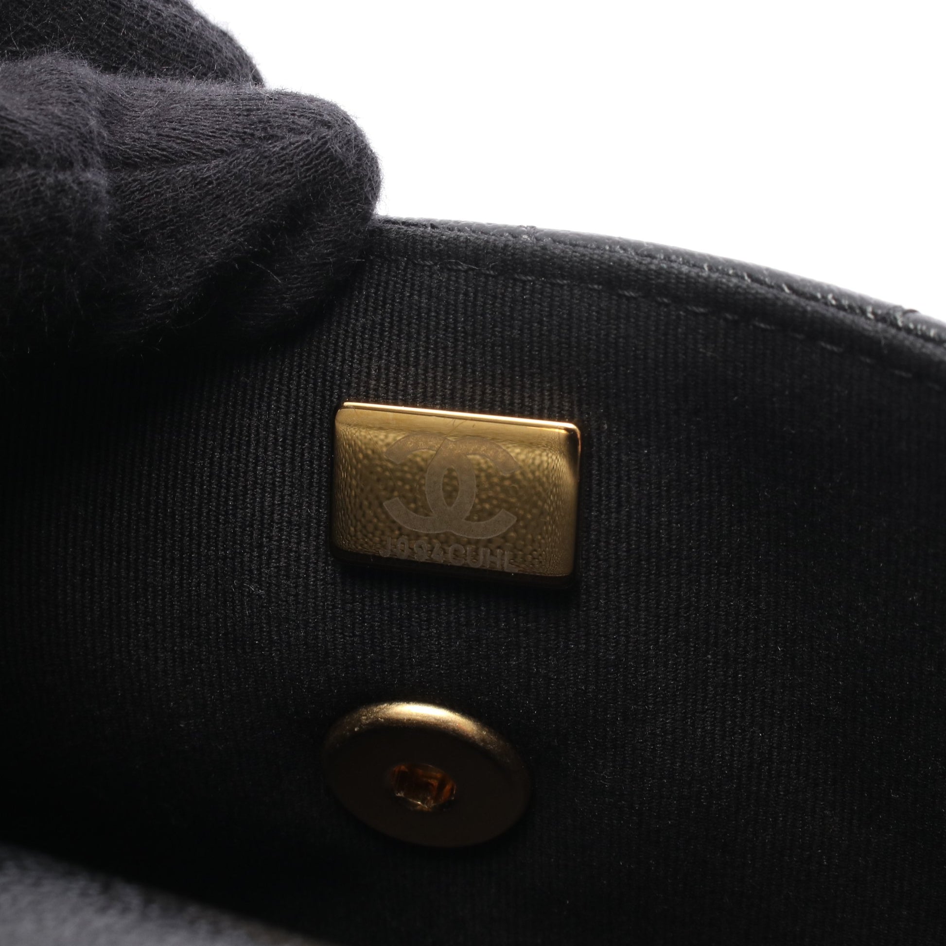 マトラッセ スモールフラップ チェーンショルダーバッグ キャビアスキン ブラック ゴールド金具 シャネル バッグ CHANEL