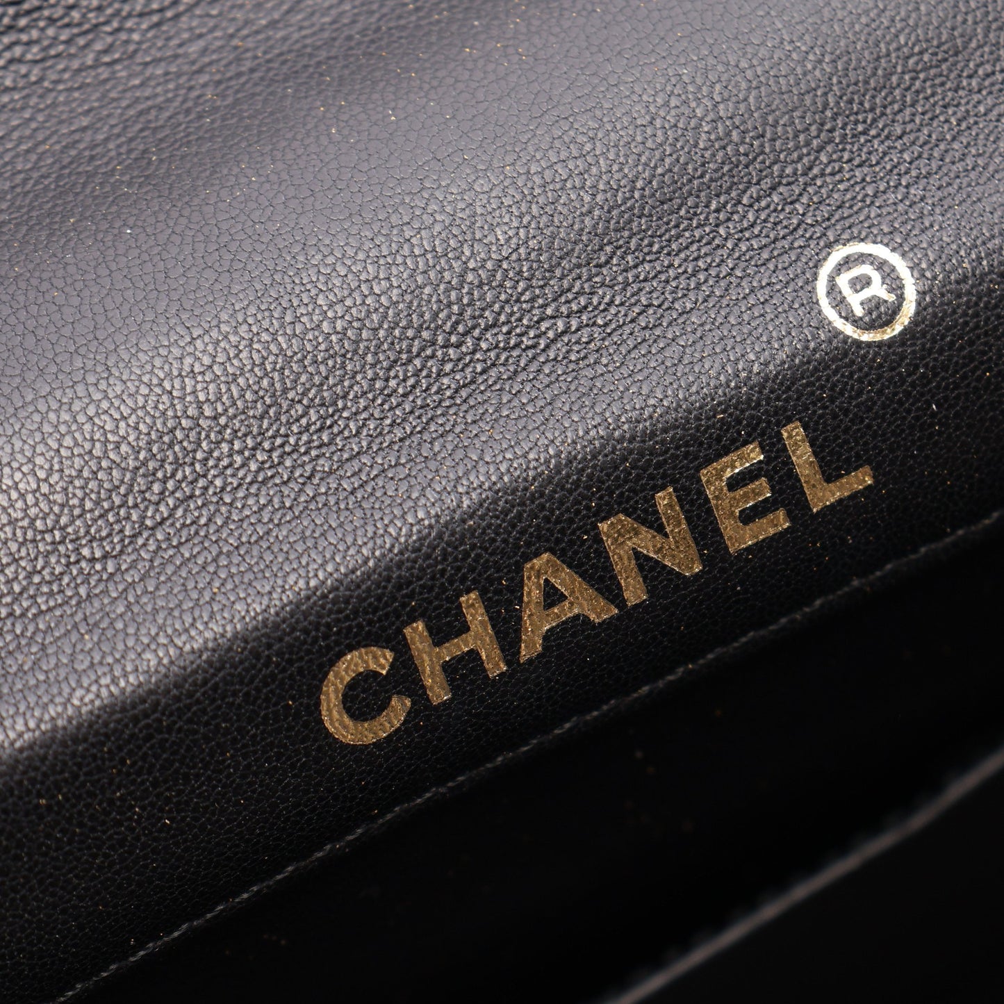 Vステッチ ミニ ショルダーバッグ リザード ブラック ゴールド金具 シャネル バッグ CHANEL