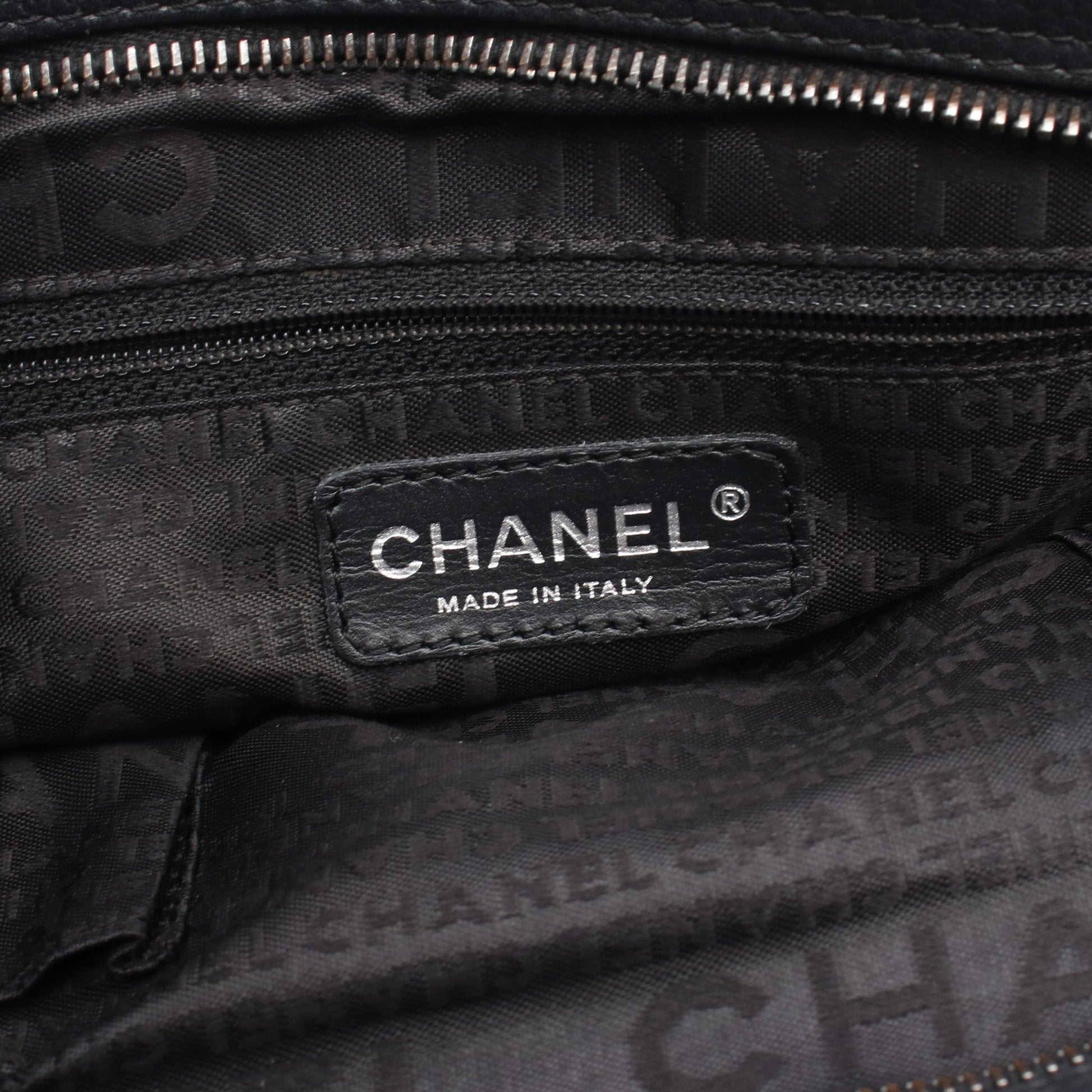 チョコバー ハンドバッグ ミニボストンバッグ ソフトキャビアスキン ブラック シルバー金具 シャネル バッグ CHANEL