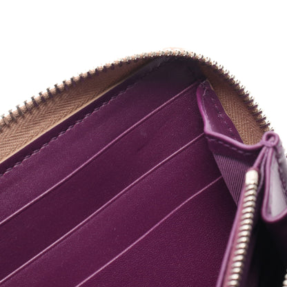ダブルG バイカラー メタリック ラウンドファスナー長財布 レザー ピンクゴールド グッチ 財布・小物 GUCCI
