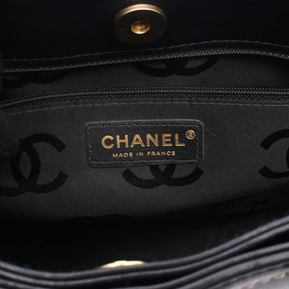 ワイルドステッチ ハンドバッグ トートバッグ レザー ブラック ゴールド金具 シャネル バッグ CHANEL