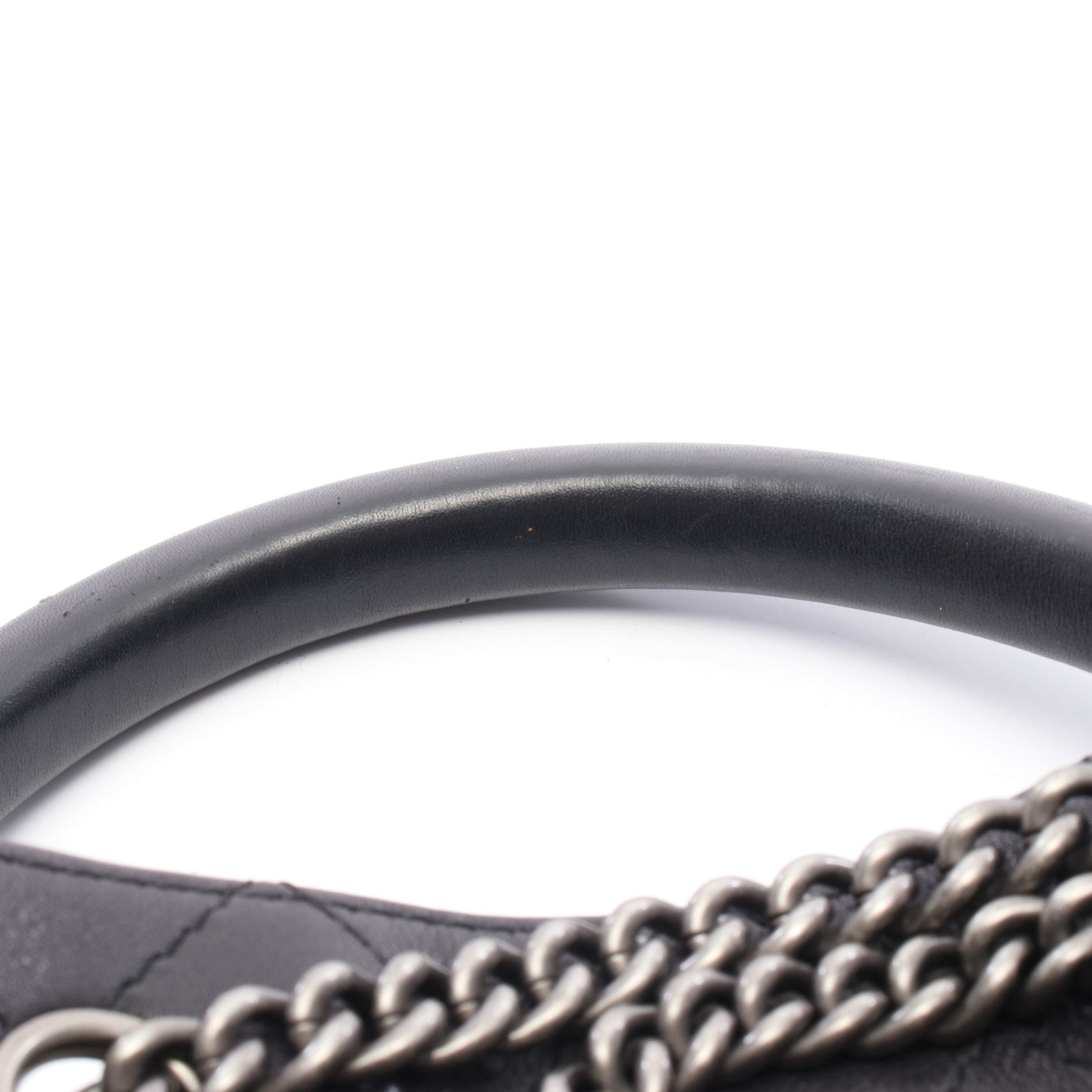 マトラッセ チェーン バックパック リュックサック レザー ブラック シルバー金具 シャネル バッグ CHANEL