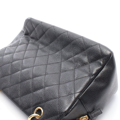 マトラッセ チェーンショルダーバッグ キャビアスキン ブラック ゴールド金具 シャネル バッグ CHANEL