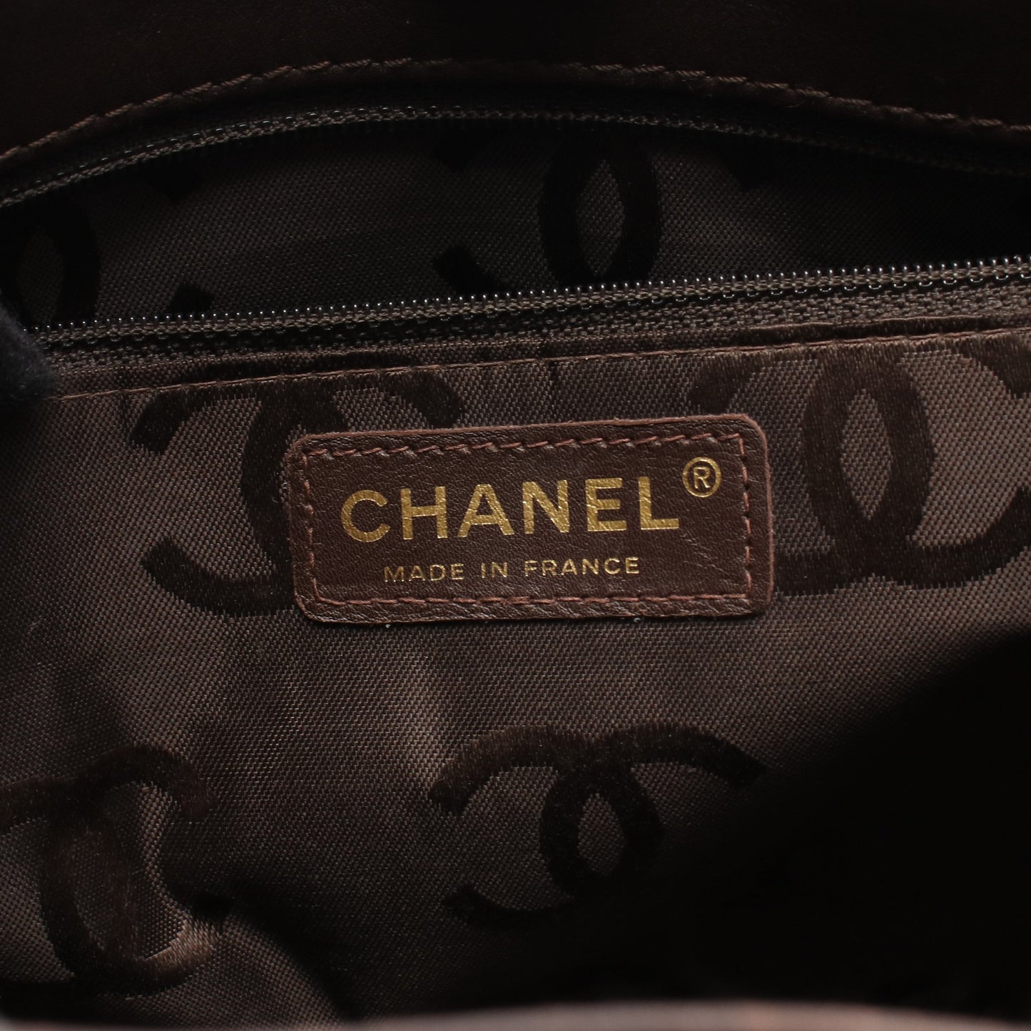 ワイルドステッチ ハンドバッグ トートバッグ レザー ブラウン ゴールド金具 シャネル バッグ CHANEL