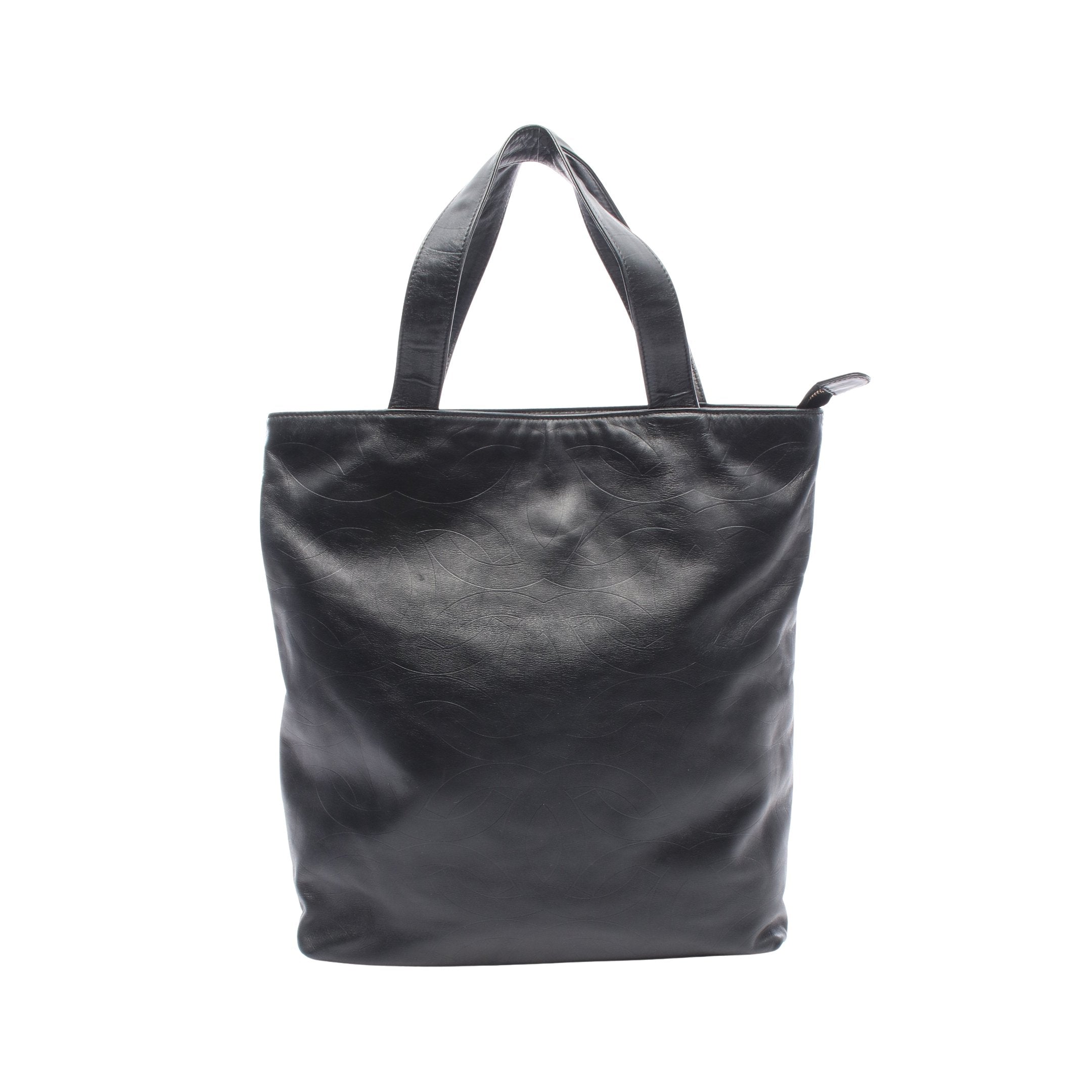 ココマーク ラムスキン レザー チェーン トートバッグ ブラック 楽天市場】【中古】｜CHANEL シャネル チェーントートバッグ ココ