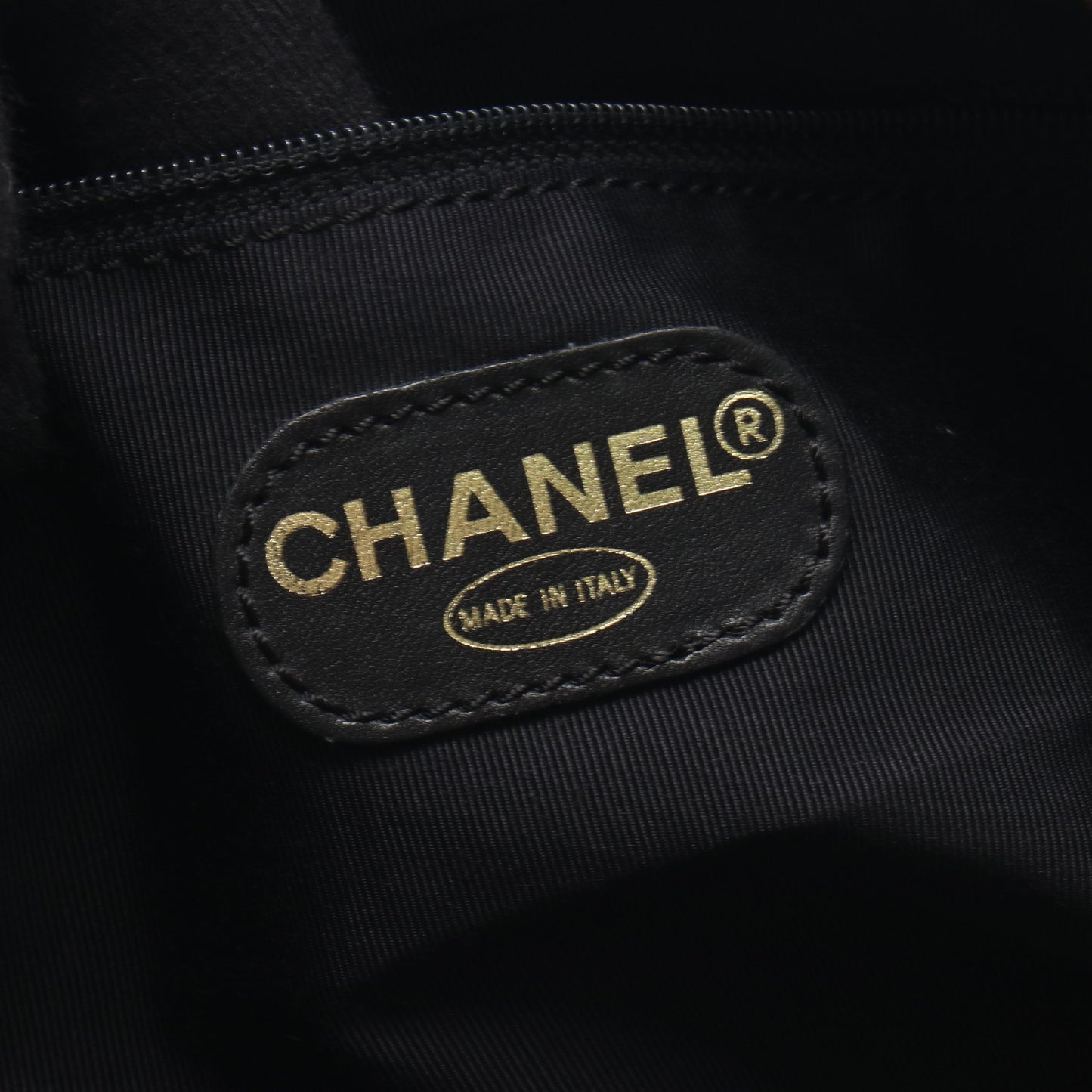 ココマーク 型押し ハンドバッグ トートバッグ ラムスキン ブラック ゴールド金具 シャネル バッグ CHANEL