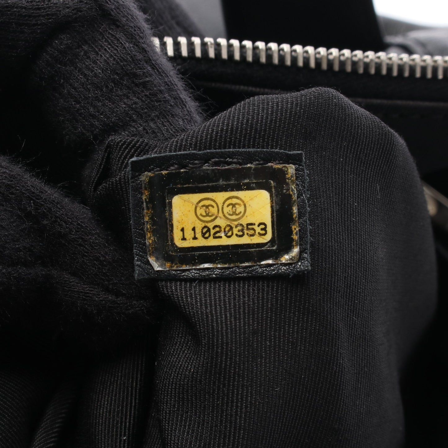 ココマーク ハンドバッグ トートバッグ レザー ブラック シルバー金具 シャネル
