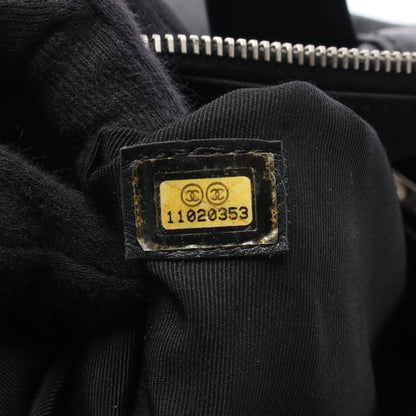 ココマーク ハンドバッグ トートバッグ レザー ブラック シルバー金具 シャネル