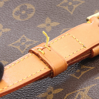 ミュゼット モノグラム ショルダーバッグ PVC レザー ブラウン ルイヴィトン バッグ LOUIS VUITTON