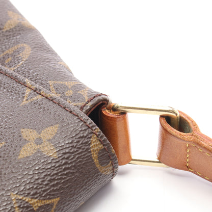ミュゼット モノグラム ショルダーバッグ PVC レザー ブラウン ルイヴィトン バッグ LOUIS VUITTON