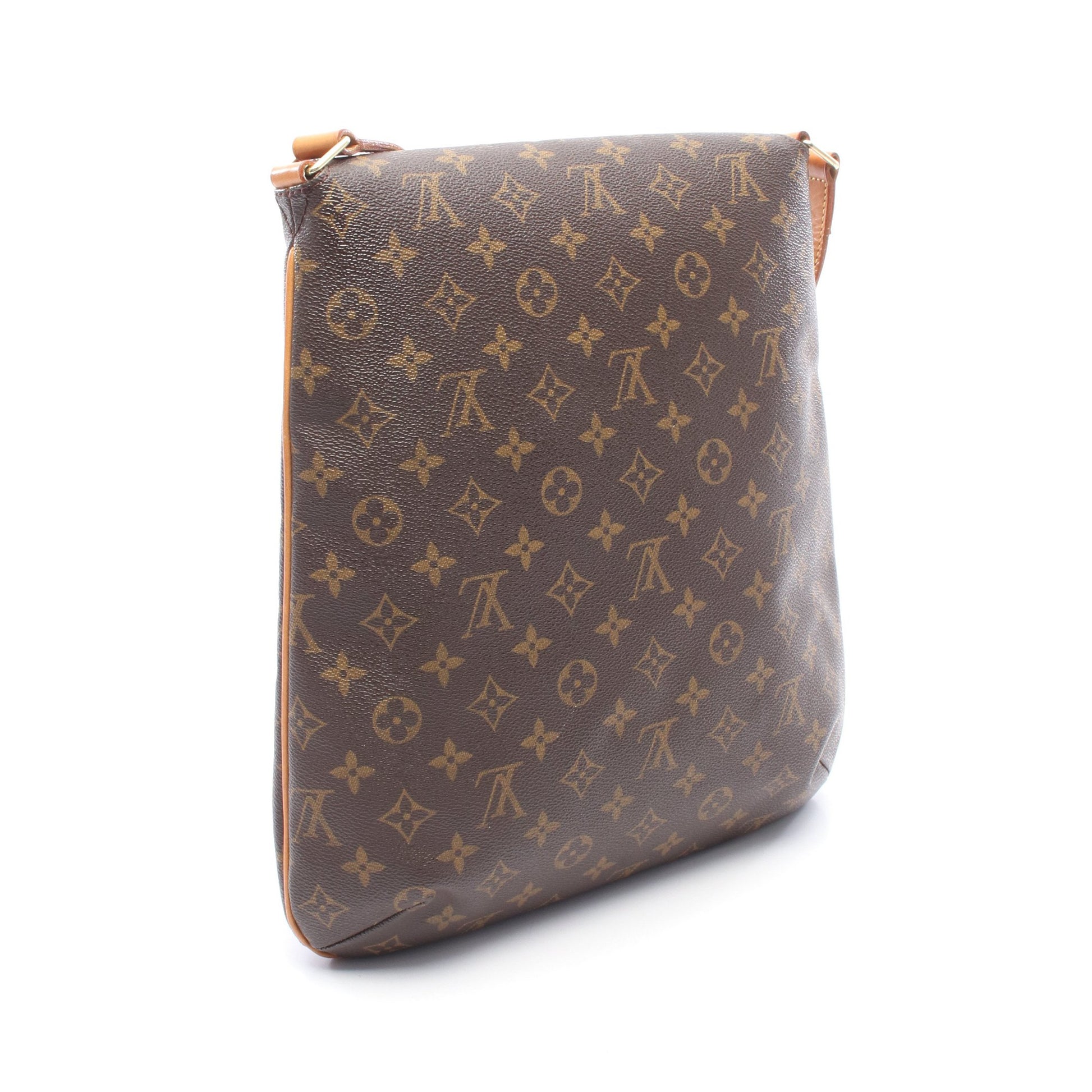 ミュゼット モノグラム ショルダーバッグ PVC レザー ブラウン ルイヴィトン バッグ LOUIS VUITTON
