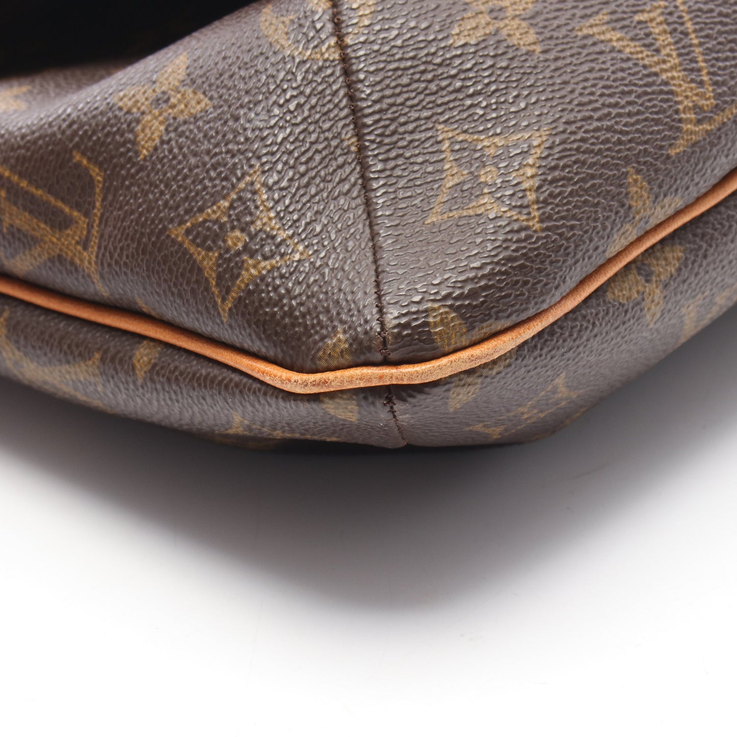 ミュゼット モノグラム ショルダーバッグ PVC レザー ブラウン ルイヴィトン バッグ LOUIS VUITTON